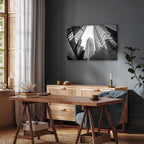 Big City Street Architecture Wide Canvas Print