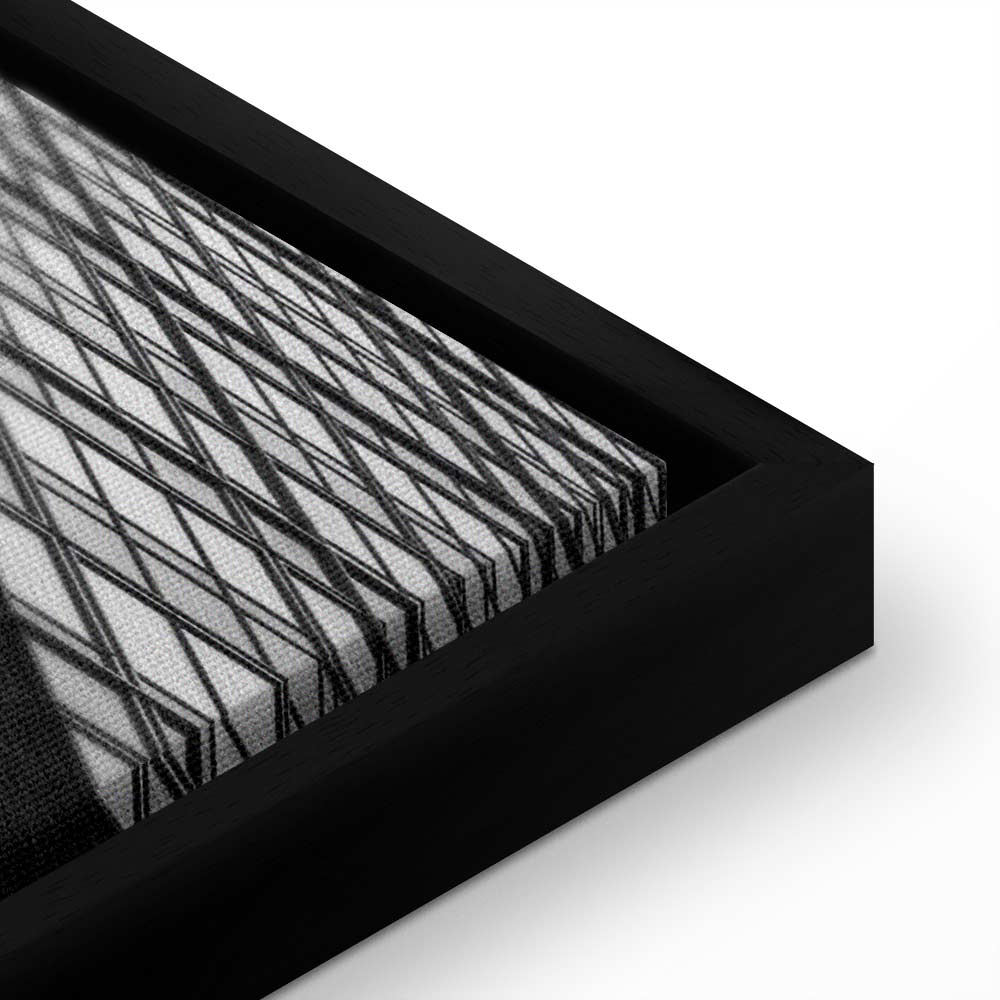 Big City Street Architecture Wide Canvas Print