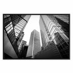 Big City Street Architecture Wide Canvas Print