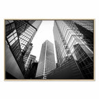 Big City Street Architecture Wide Canvas Print