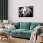 Big City Street Architecture Wide Canvas Print