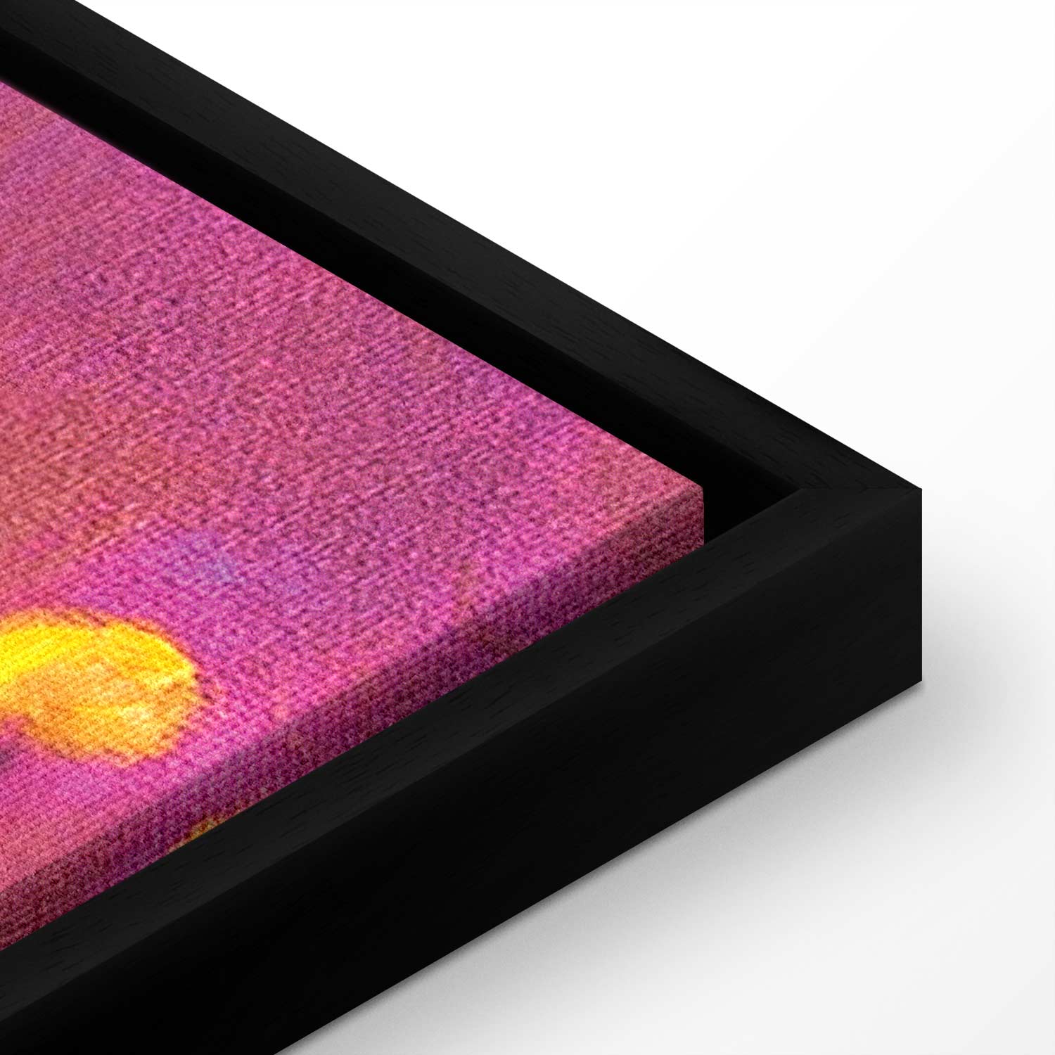 Night Lake Boat Modern Impressionism Canvas Print