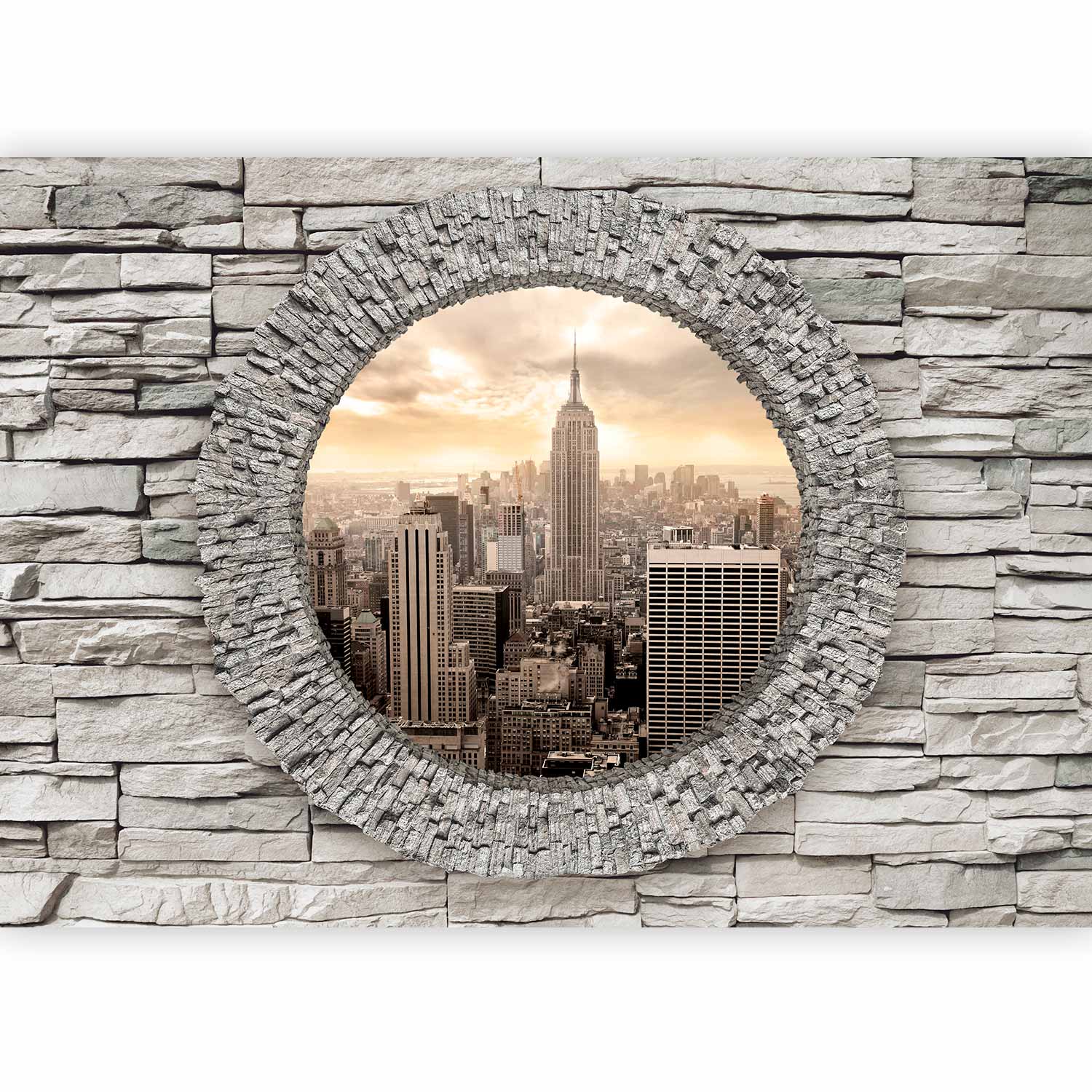 Urban Secret Window City Wall Mural