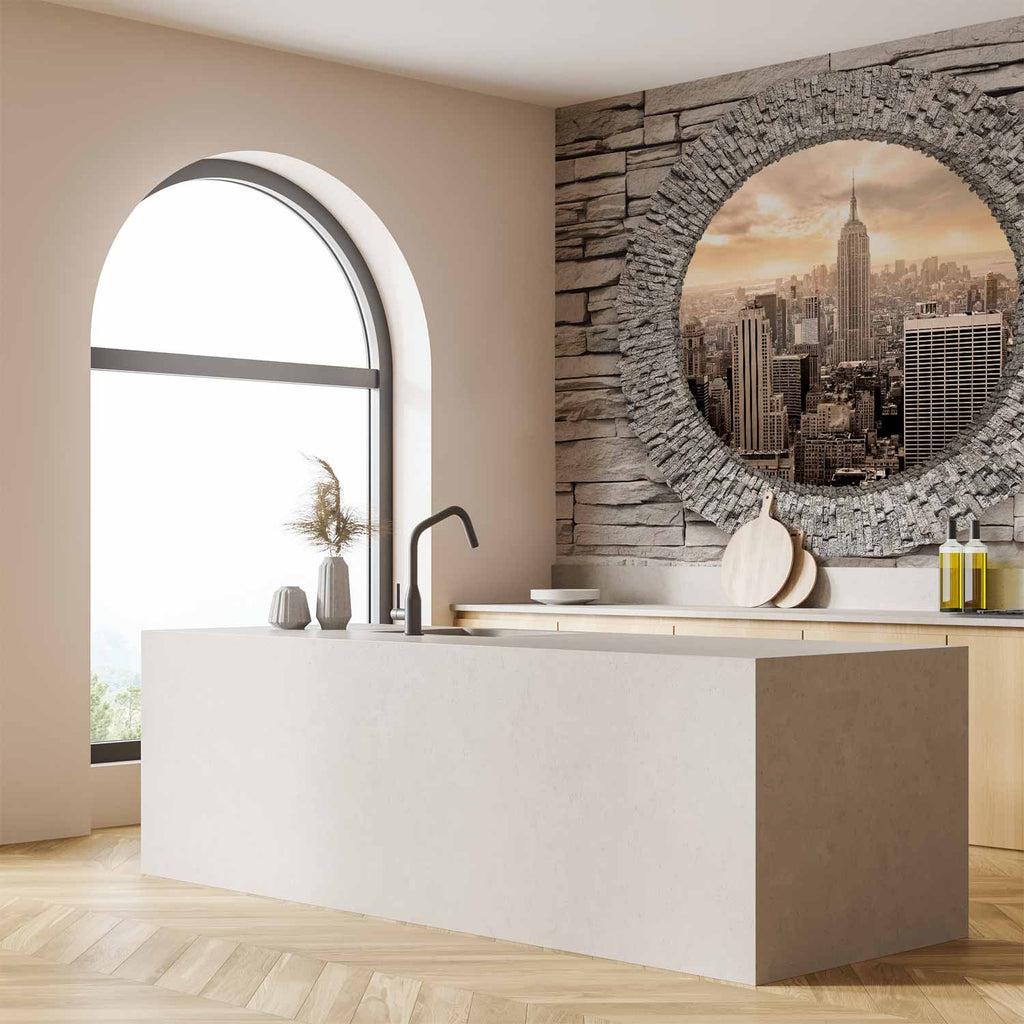 Urban Secret Window City Wall Mural