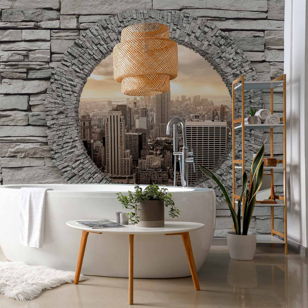 Urban Secret Window City Wall Mural