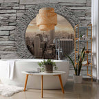 Urban Secret Window City Wall Mural