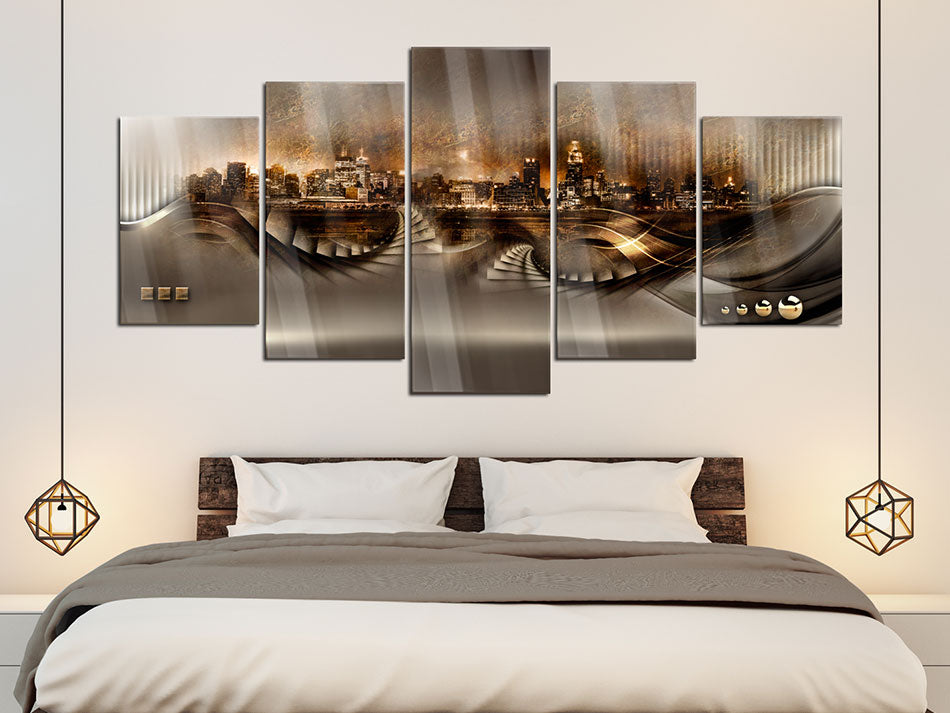 Abstract City Map Acrylic Print