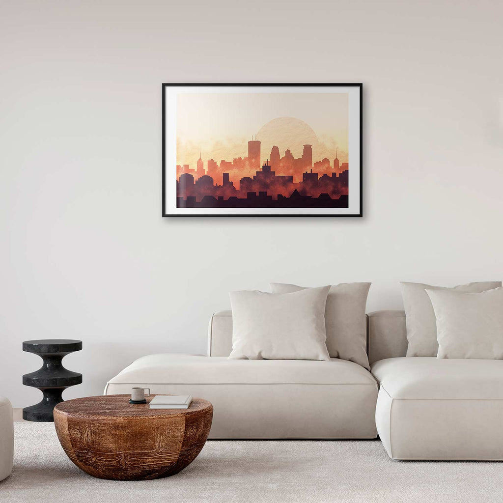 City Skyline Panorama Architecture Poster
