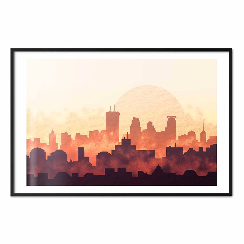 City Skyline Panorama Architecture Poster