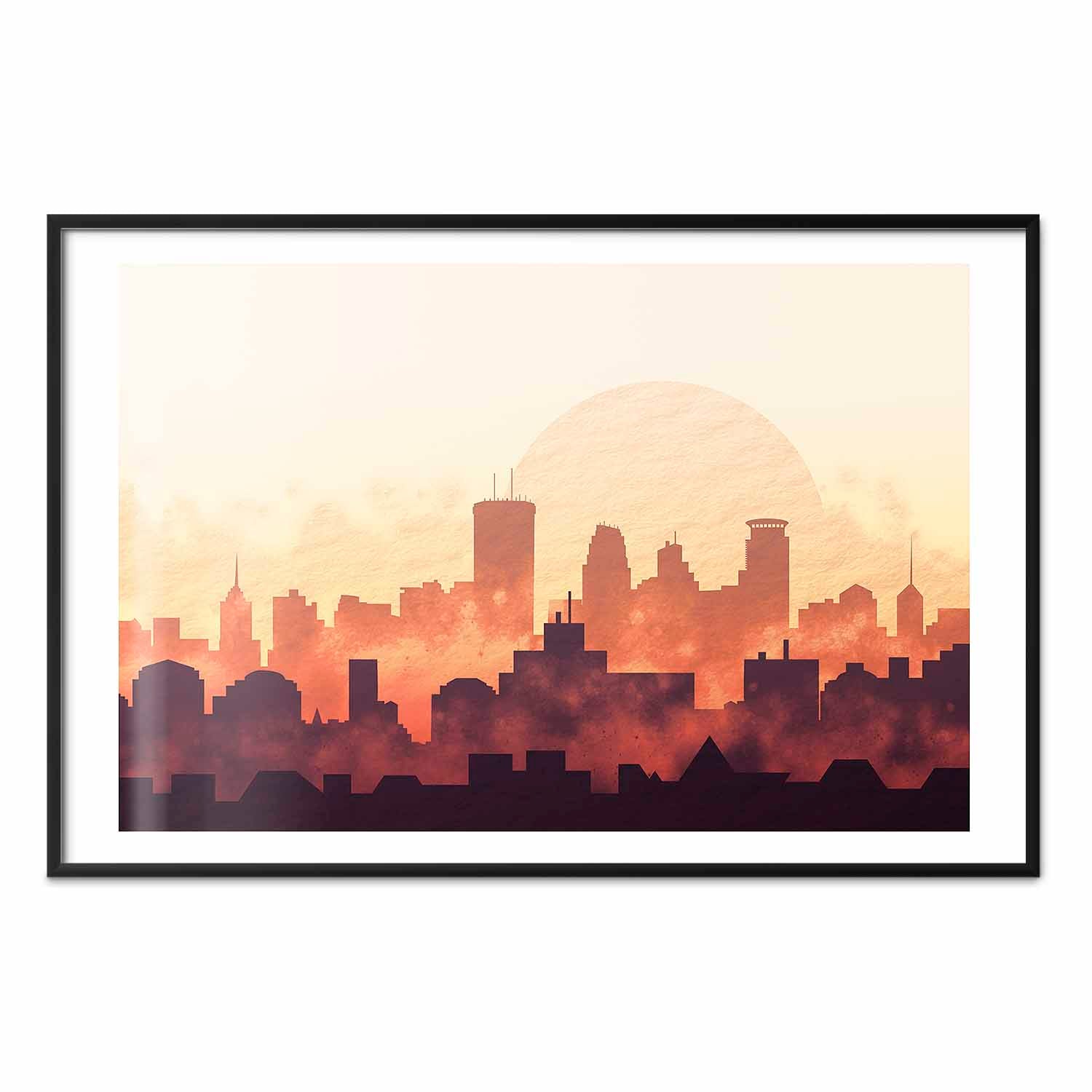City Skyline Panorama Architecture Poster