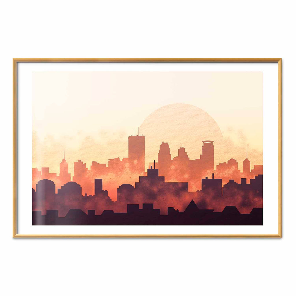 City Skyline Panorama Architecture Poster