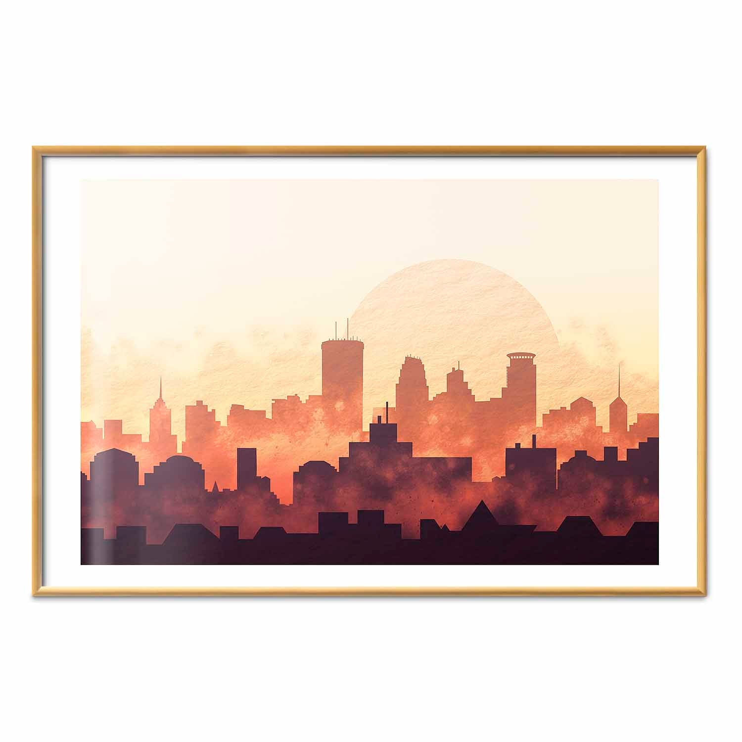 City Skyline Panorama Architecture Poster