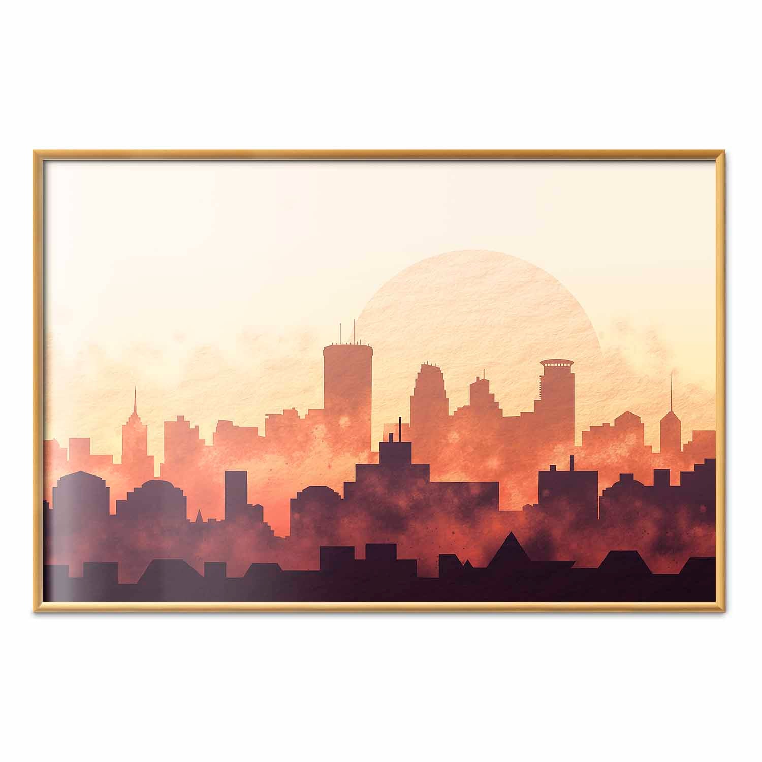 City Skyline Panorama Architecture Poster