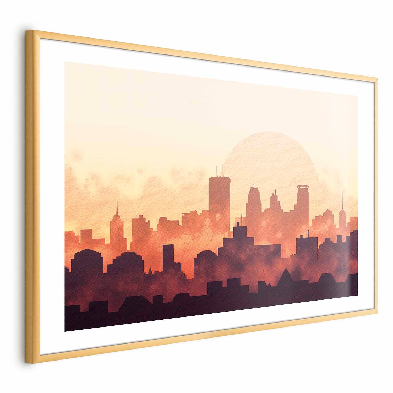 City Skyline Panorama Architecture Poster