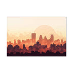 City Skyline Panorama Wide Canvas Print
