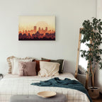 City Skyline Panorama Wide Canvas Print