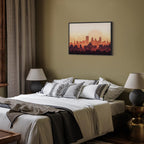 City Skyline Panorama Wide Canvas Print