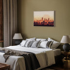 City Skyline Panorama Wide Canvas Print