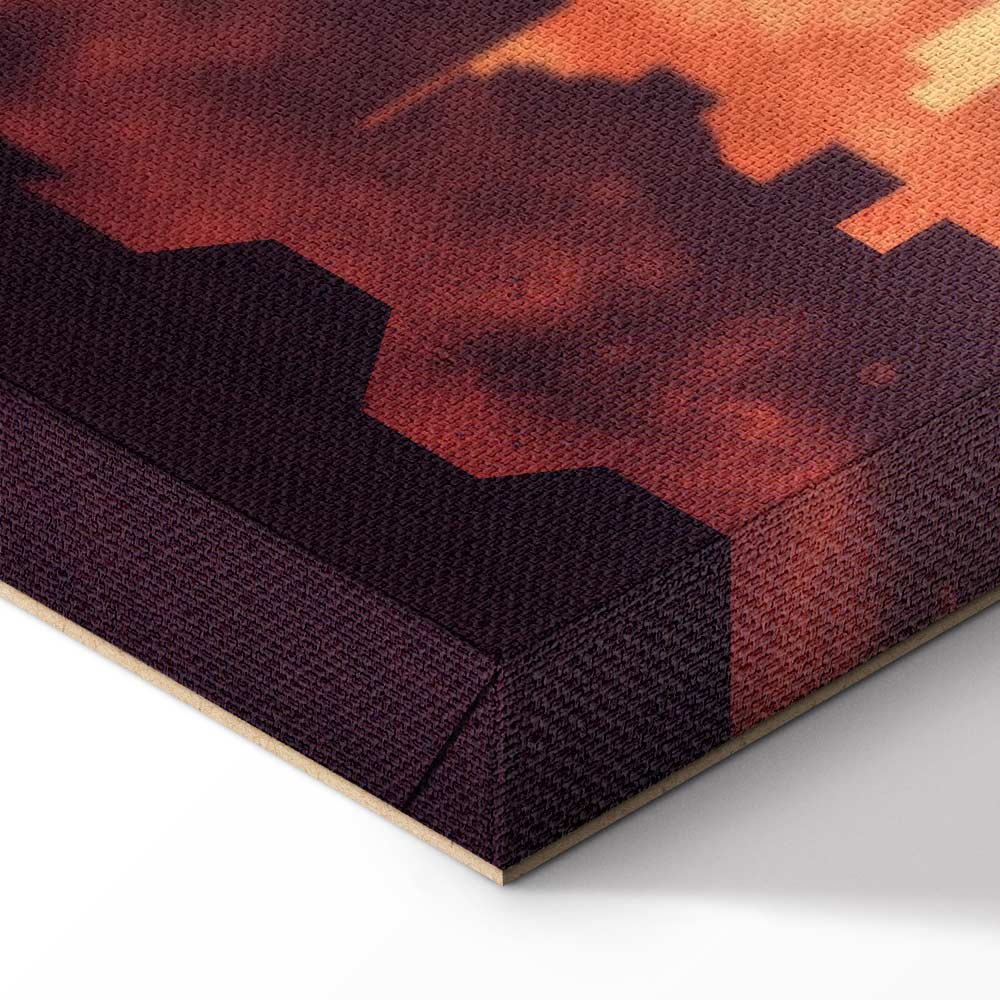 City Skyline Panorama Wide Canvas Print