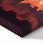 City Skyline Panorama Wide Canvas Print