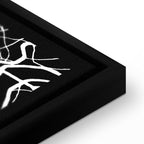 Porto Negative Map Vertical Canvas Print