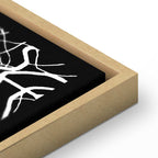 Porto Negative Map Vertical Canvas Print