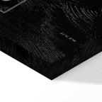 Porto Negative Map Vertical Canvas Print