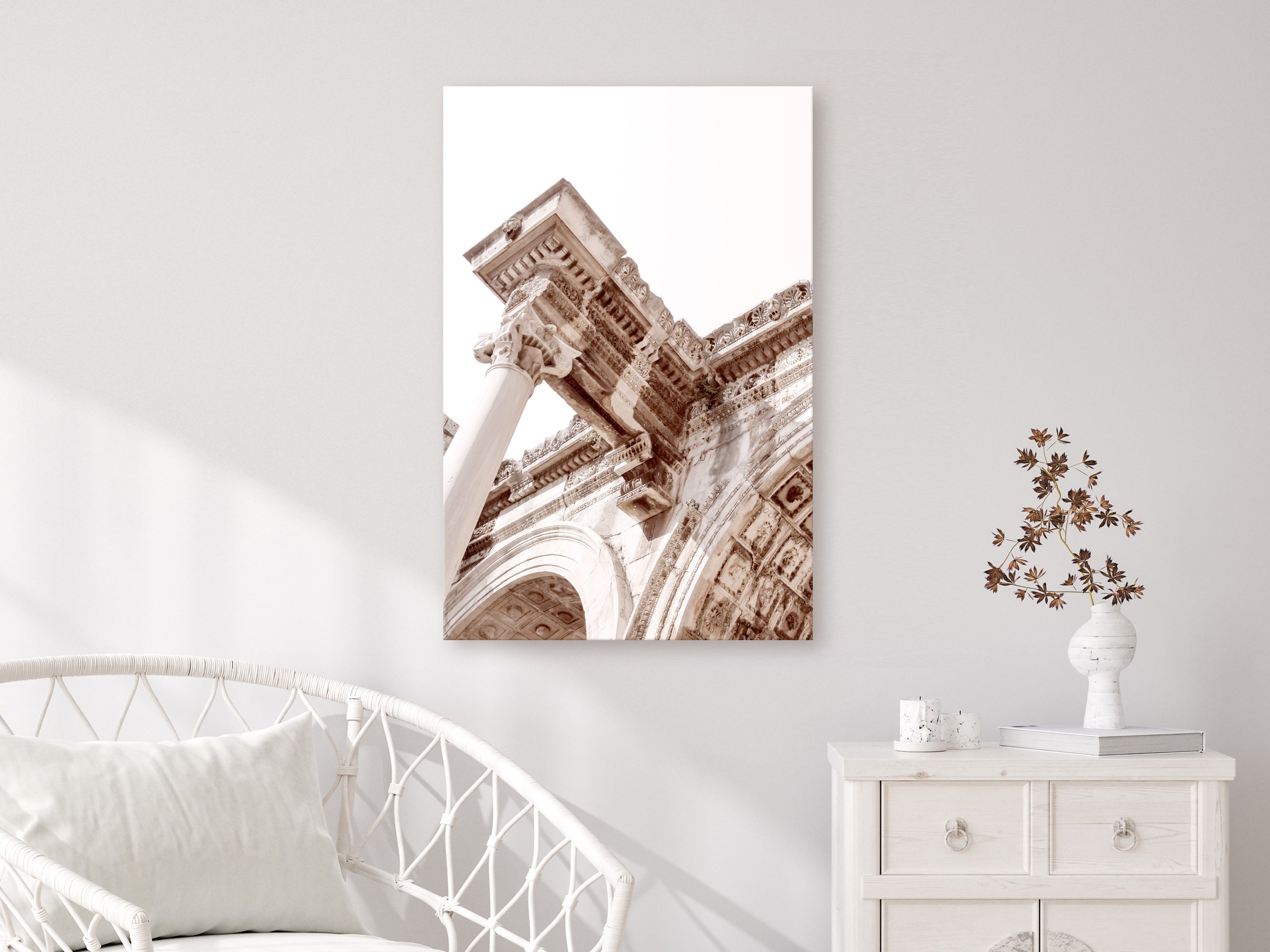 Canvas Print Temple of Hadrian Vertical