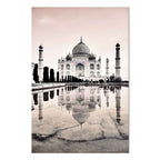 Taj Mahal Architecture Vertical Canvas Print