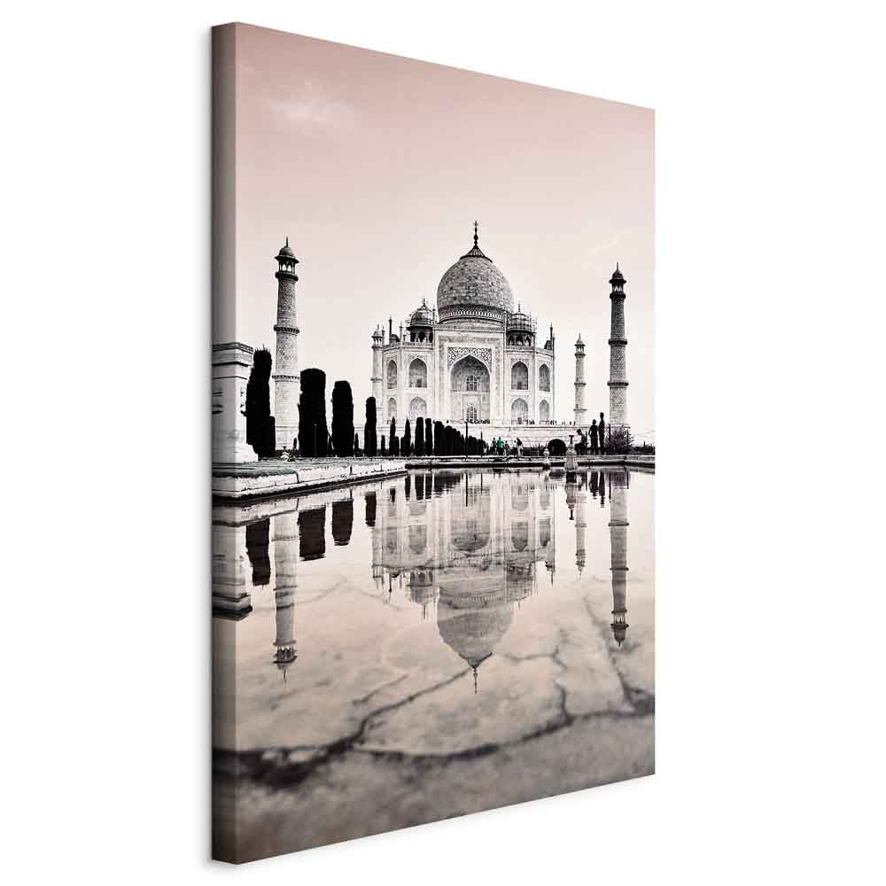 Taj Mahal Architecture Vertical Canvas Print