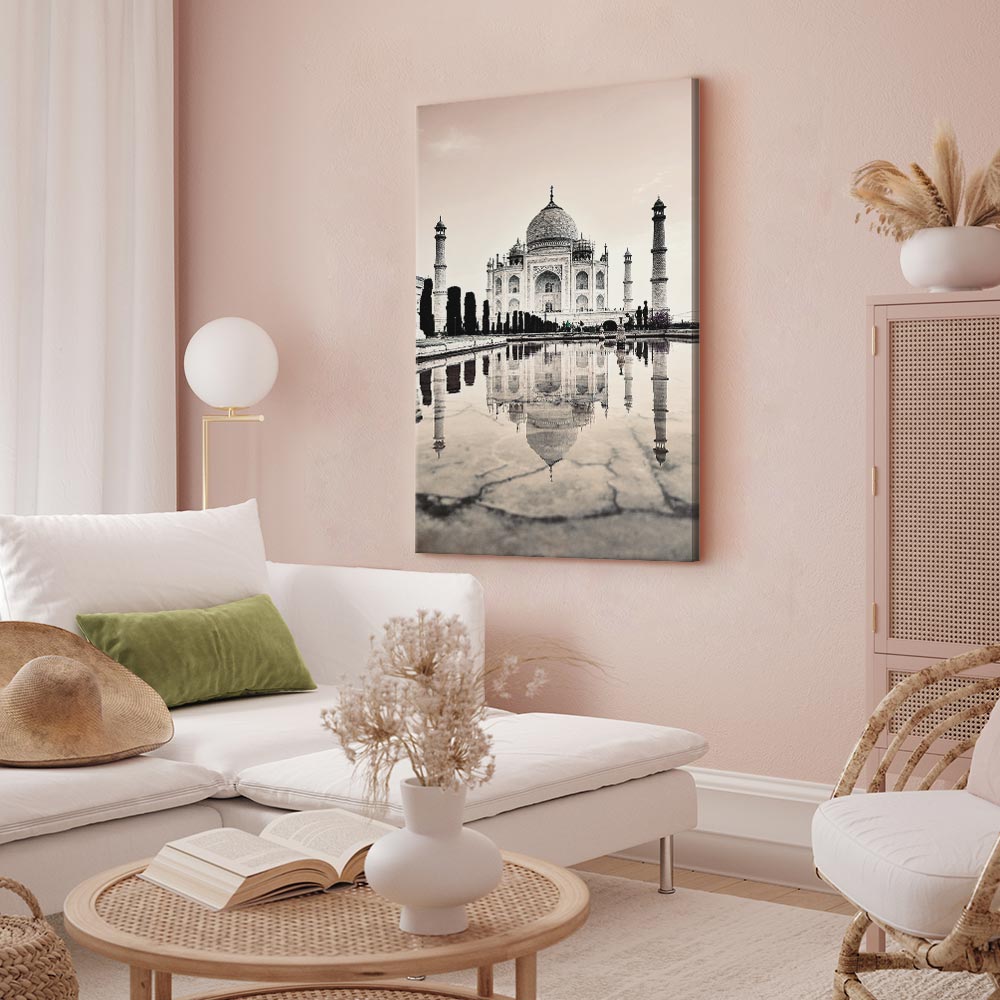 Taj Mahal Architecture Vertical Canvas Print