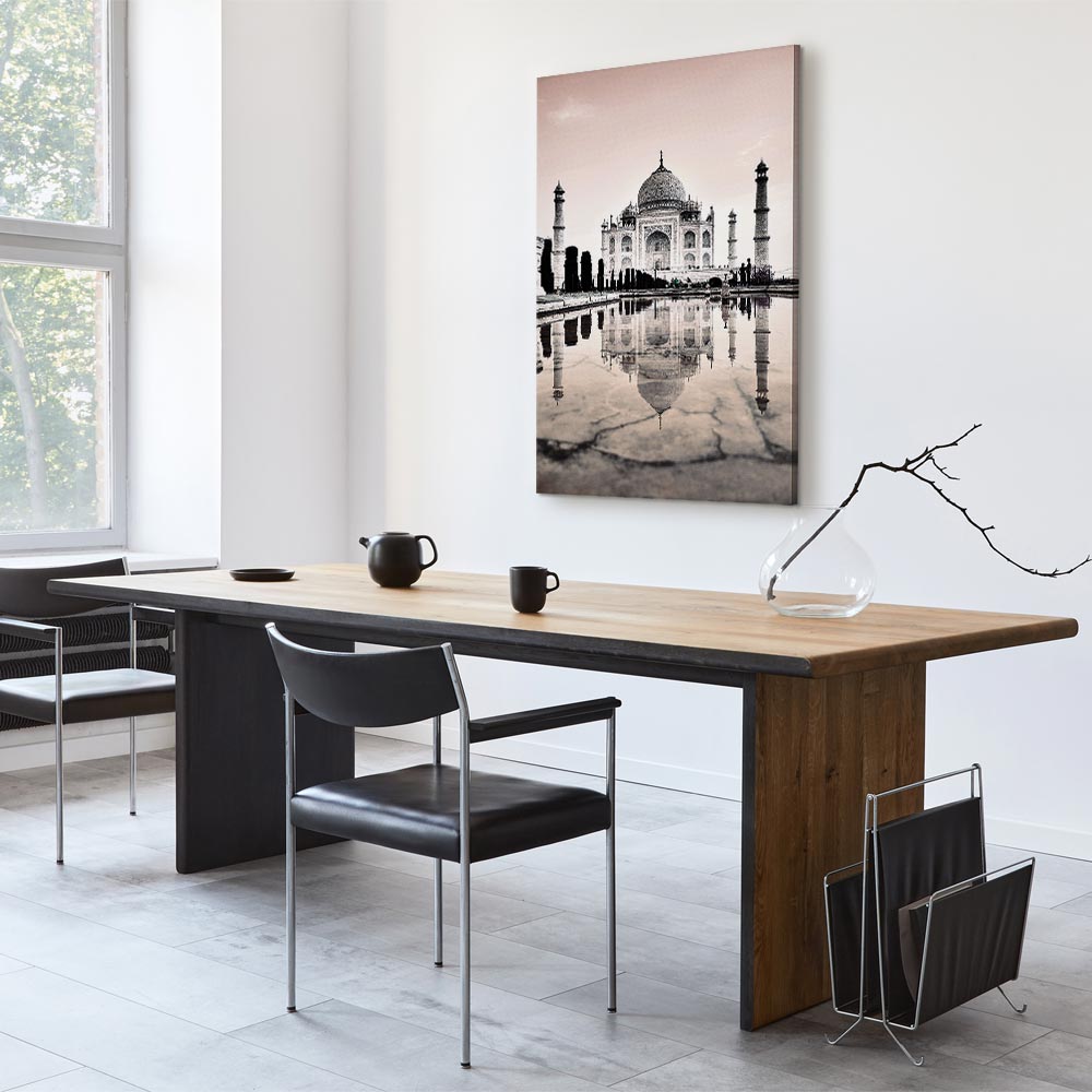 Taj Mahal Architecture Vertical Canvas Print