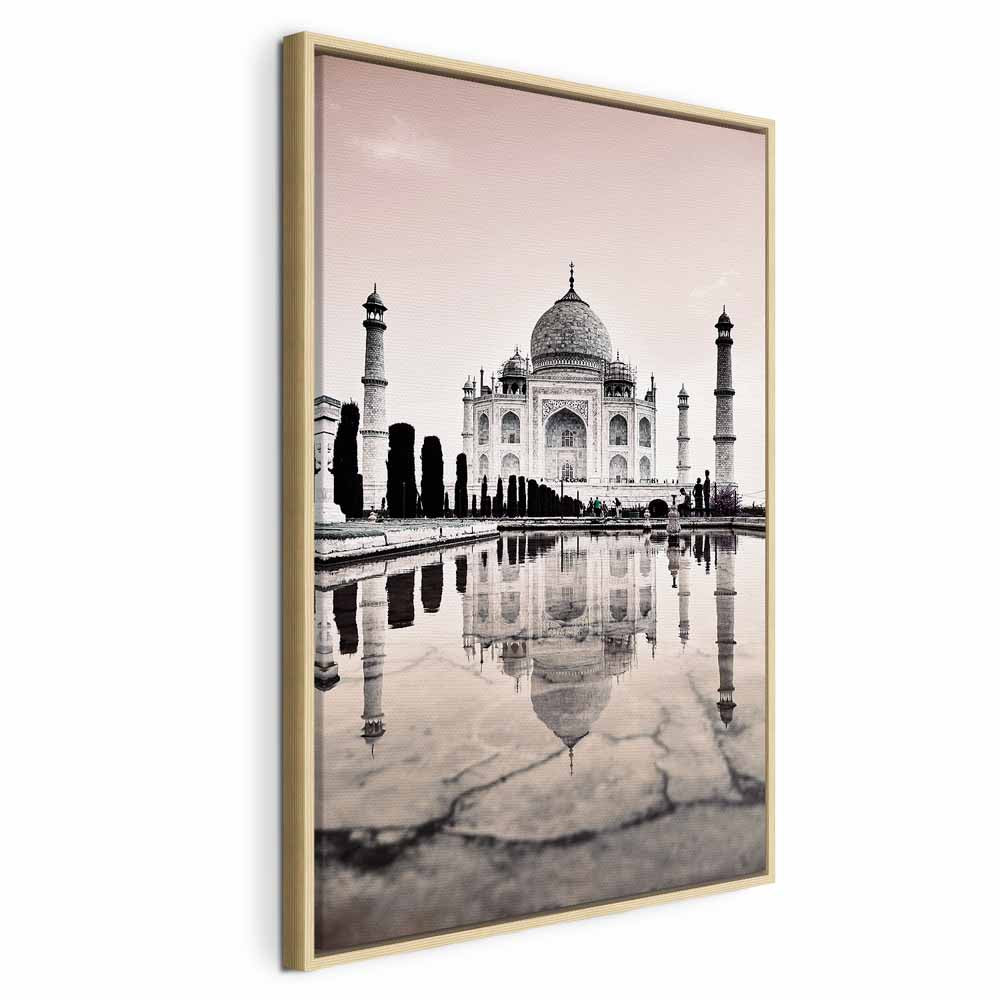 Taj Mahal Architecture Vertical Canvas Print