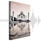 Taj Mahal Architecture Vertical Canvas Print