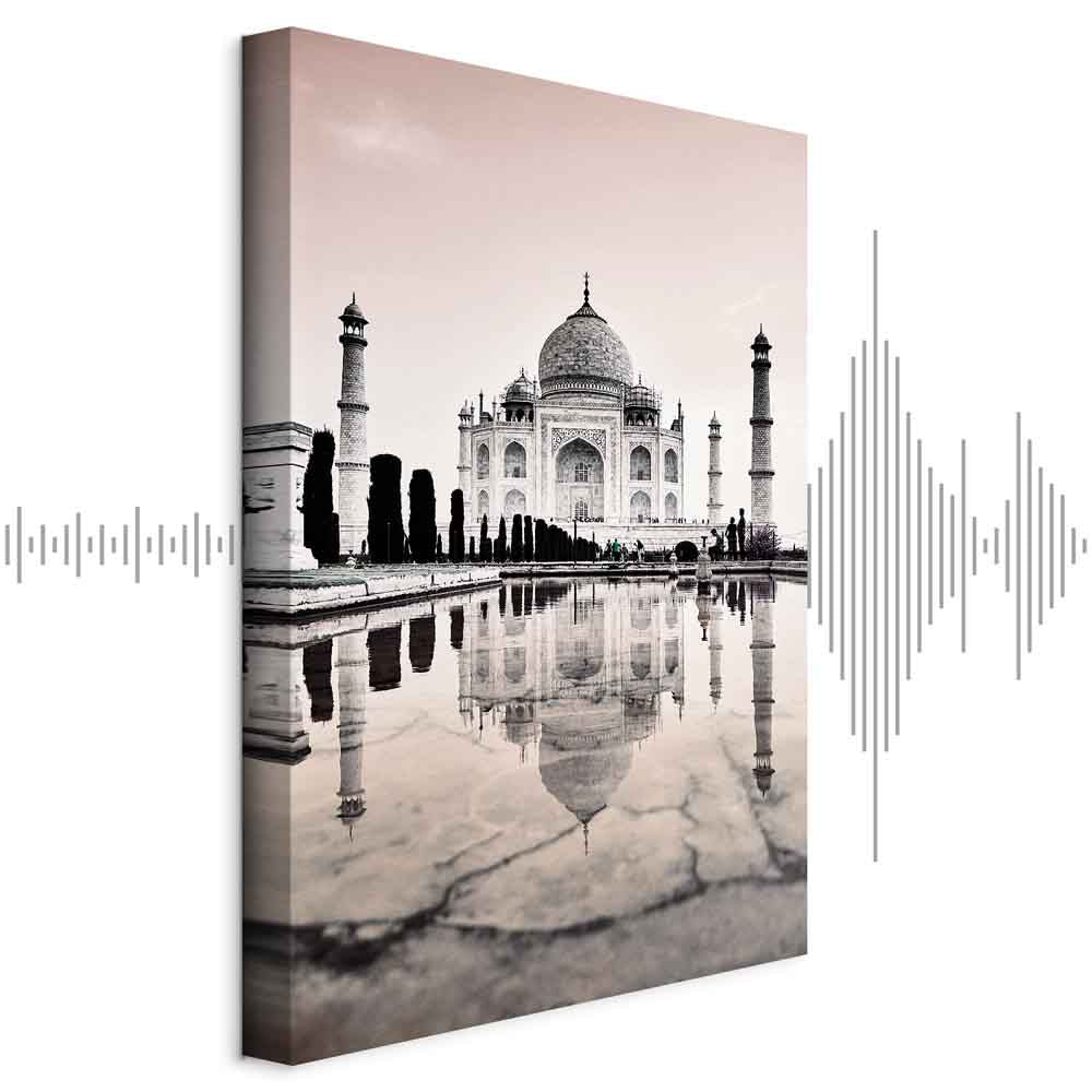 Taj Mahal Architecture Vertical Canvas Print