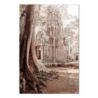 Angkor Ruins Temple Architecture Vertical Canvas Print