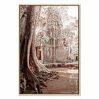 Angkor Ruins Temple Architecture Vertical Canvas Print