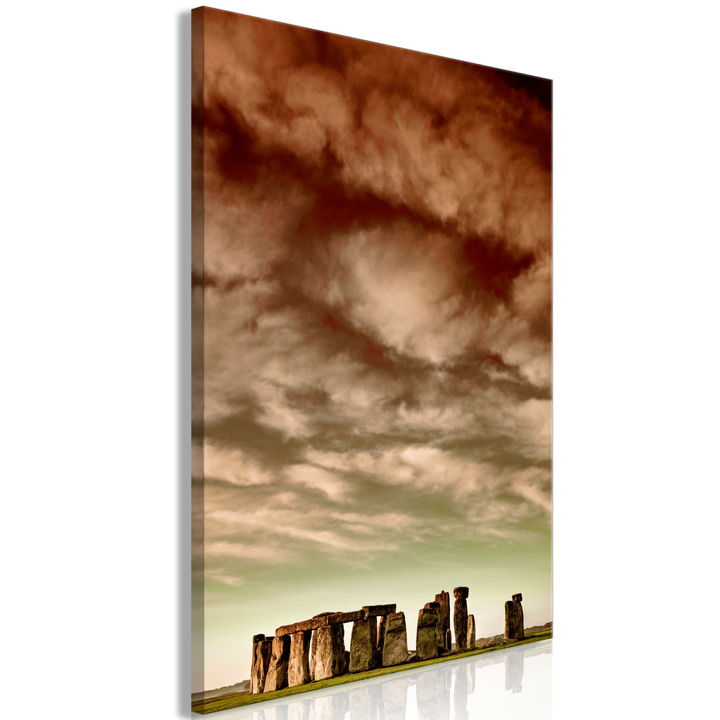 Canvas Print Clouds Over Stonehenge Vertical 1 Part