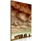 Canvas Print Clouds Over Stonehenge Vertical 1 Part
