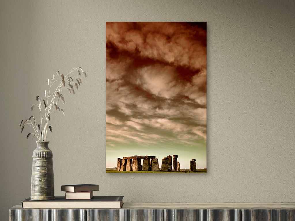 Canvas Print Clouds Over Stonehenge Vertical 1 Part