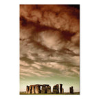 Stonehenge Clouds Landscape Canvas Print