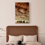 Stonehenge Clouds Landscape Canvas Print
