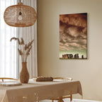 Stonehenge Clouds Landscape Canvas Print