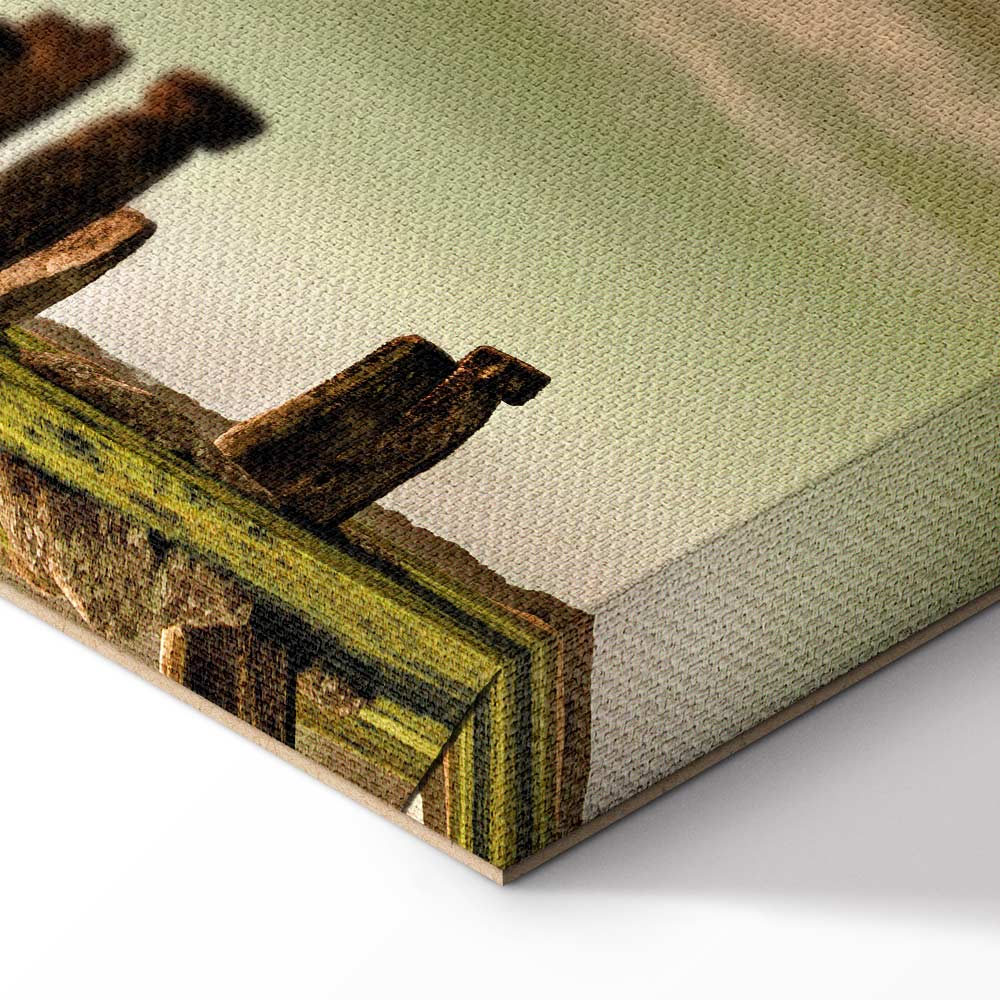 Stonehenge Clouds Landscape Canvas Print