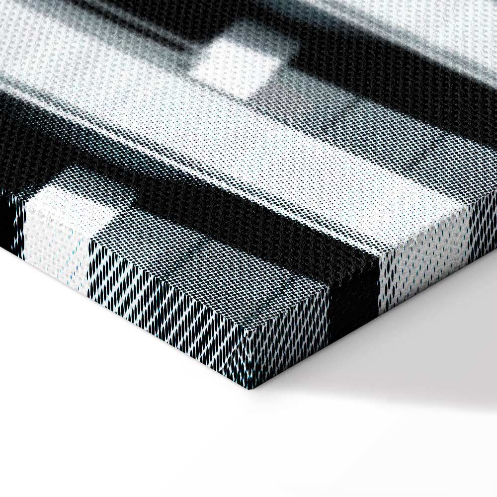 Architectural Concrete Raster City Canvas Print