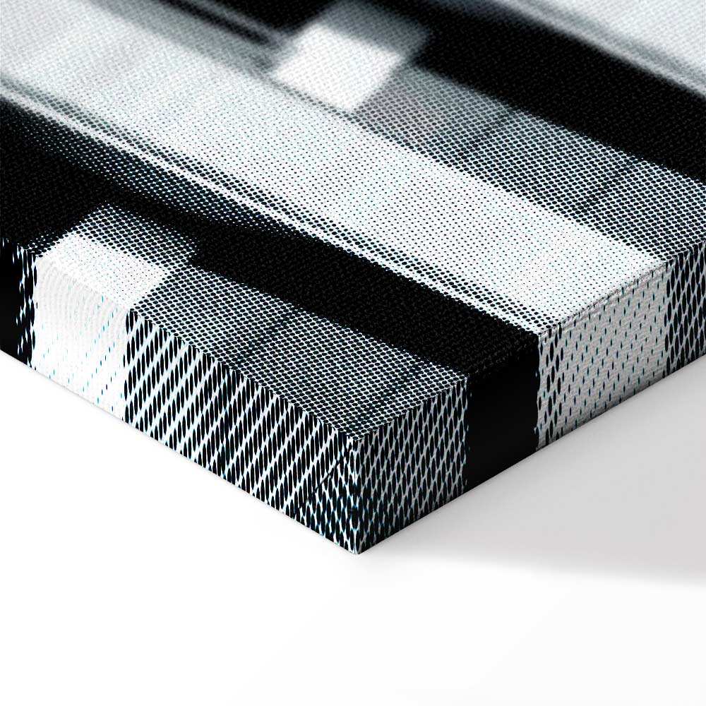 Architectural Concrete Raster City Canvas Print