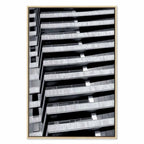 Architectural Concrete Raster City Canvas Print