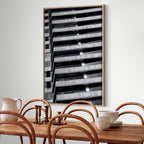 Architectural Concrete Raster City Canvas Print