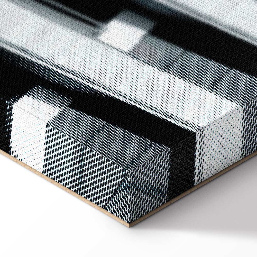 Architectural Concrete Raster City Canvas Print