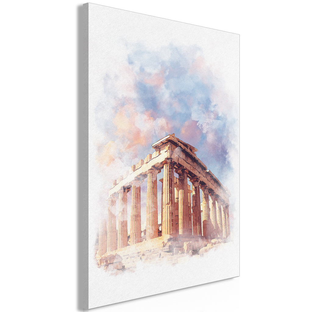 Canvas Print - Painted Parthenon (1 Part) Vertical